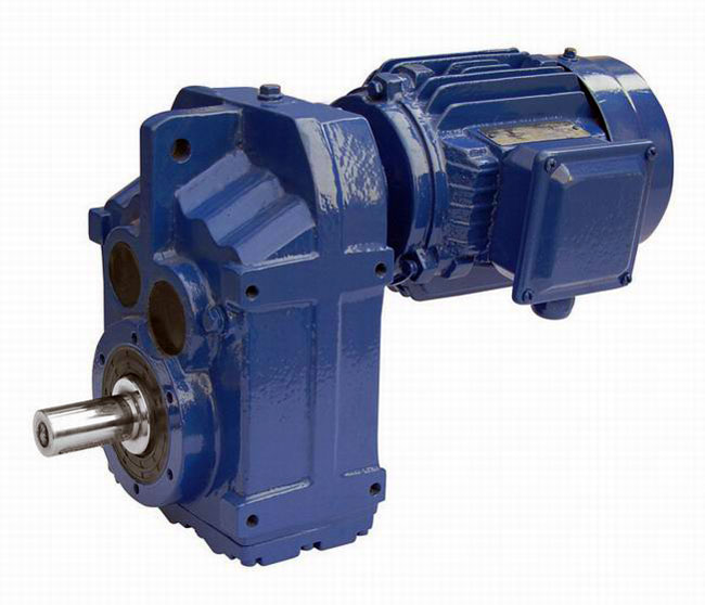 F series parallel shaft helical gear reducer motor